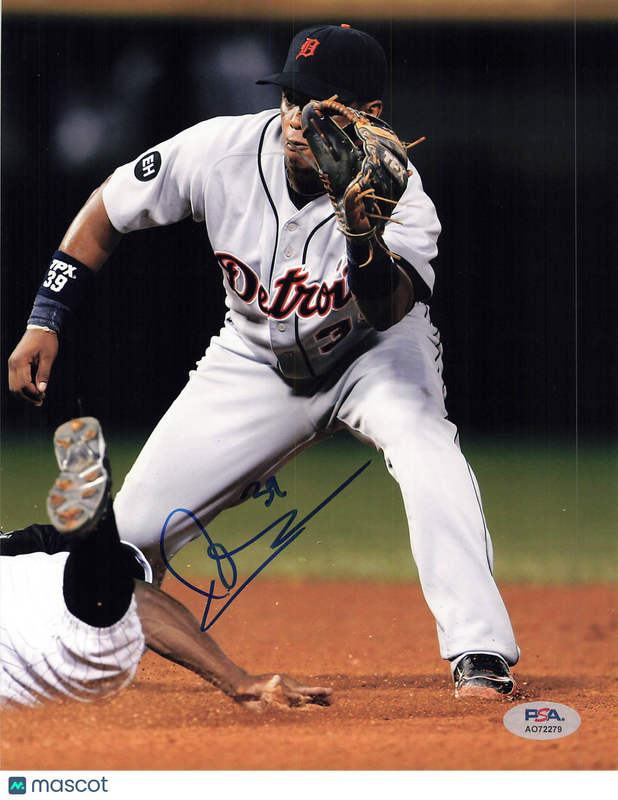 Ramon Santiago Detroit Tigers Signed 8x10 Photo PSA