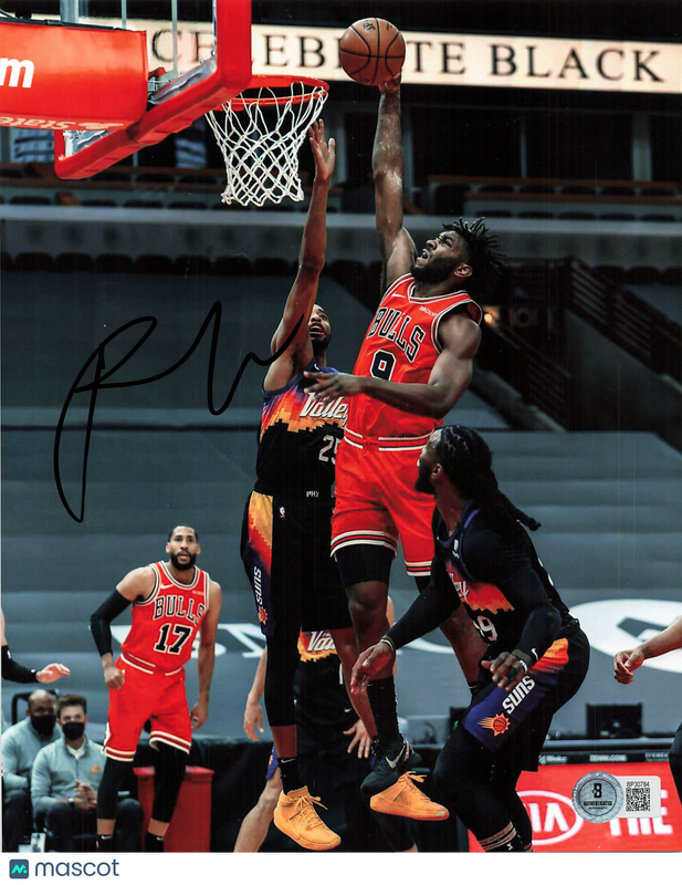 Patrick Williams Chicago Bulls Signed Basketball 8x10 Photo BAS