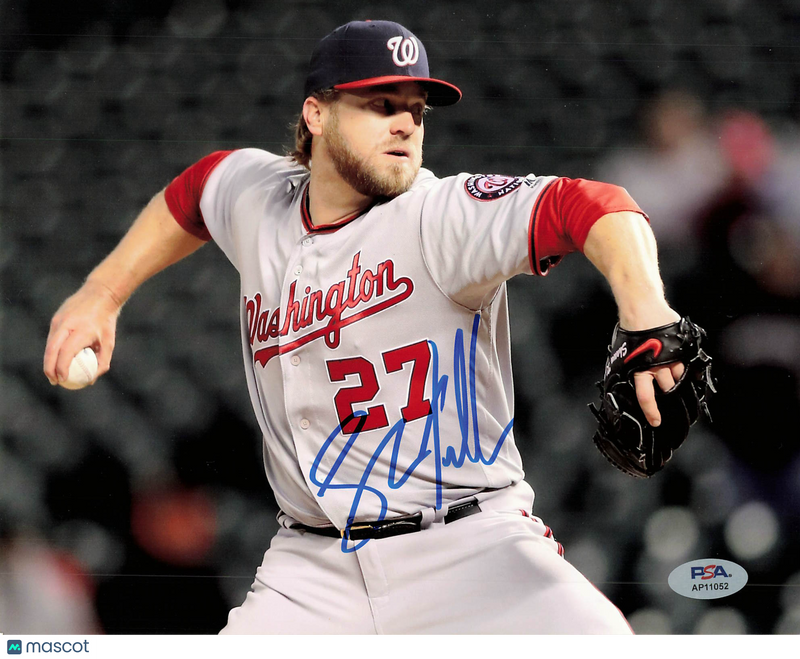 Shawn Kelley Washington Nationals Signed 8x10 Photo PSA