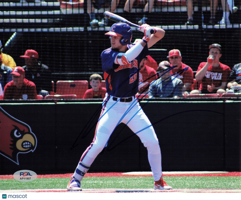 Seth Beer Clemson Tigers Signed 8x10 Photo PSA