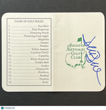 David Duval Signed Golf Scorecard PSA Autographed