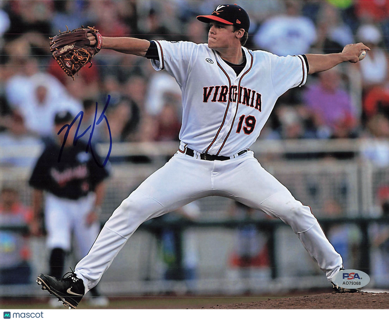 Nathan Kirby Virginia Cavaliers Signed 8x10 Photo PSA