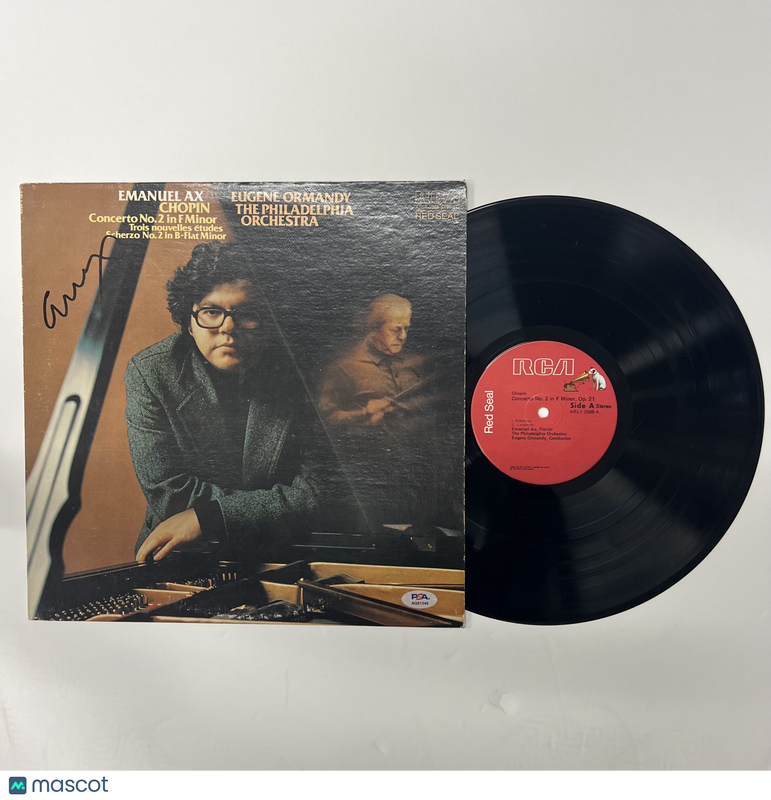 Emanuel Ax Signed Chopin: Concerto No. 2 in F Minor in B-Flat Minor Vinyl PSA