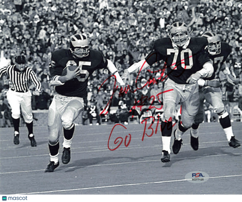 Tom Curtis Signed Michigan Wolverines Football 8x10 Photo PSA Autographed