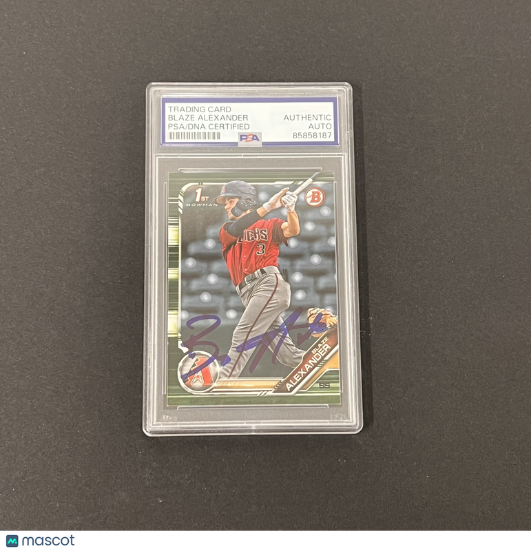 2019 Topps 1st Bowman#BP-53 Blaze Alexander Signed Card Auto PSA Slabbed Arizona