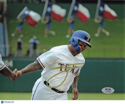 Willie Calhoun Texas Rangers Signed 8x10 Photo PSA