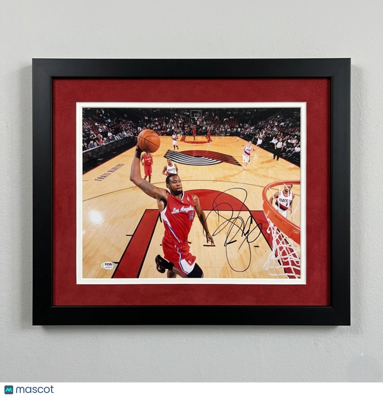 Deandre Jordan Los Angeles Clippers Signed 8x10 Custom Framed Photo PSA Auth