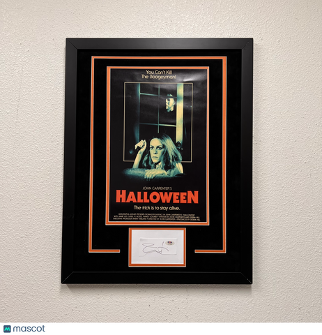 Jamie Lee Curtis Signed Framed Movie Poster Halloween PSA Autographed