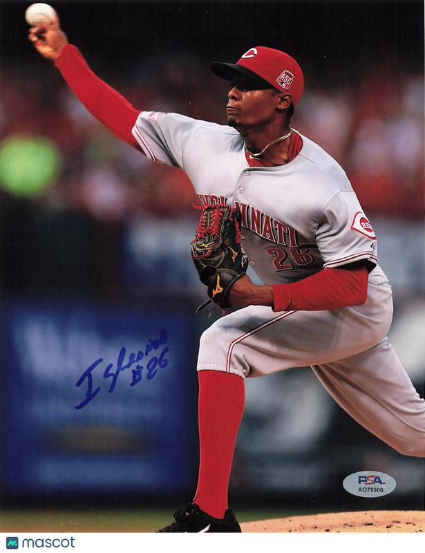 Raisel Iglesias Signed 8x10 Photo PSA Cincinnati Reds