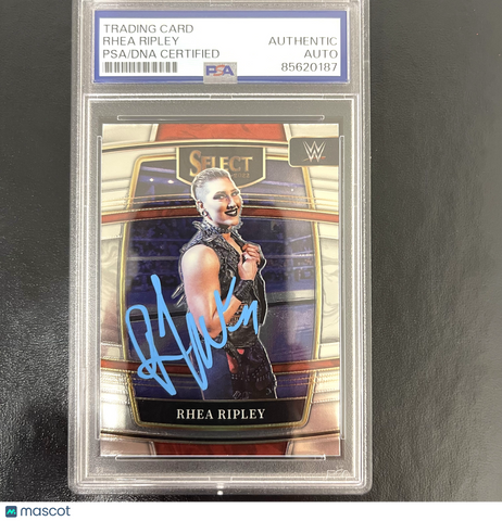 2022-23 Panini Select WWE #16 Rhea Ripley signed card PSA
