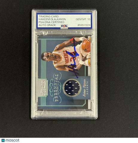 2012-13 Panini Timeless Treasures #4 Hakeem Olajuwon Signed Card Auto 10 PSA