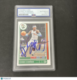 2021-22 Panini NBA Hoops #156 Dennis Schroeder signed card PSA Boston Celtics