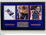 Jack Hughes Custom Framed Display Hockey Photo - Golden Goal
