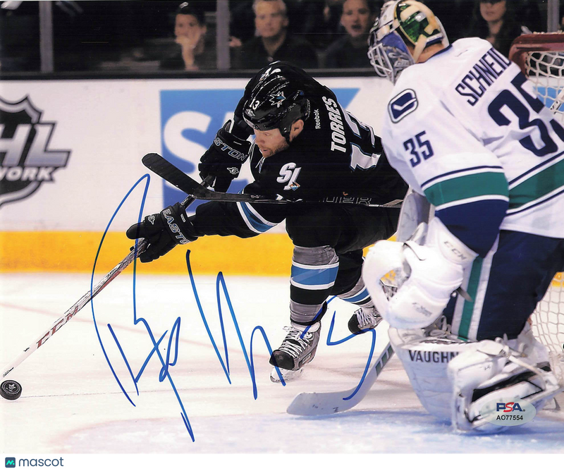 Raffi Torres Signed 8x10 Photo PSA San Jose Sharks