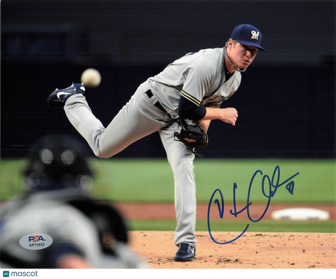 Chase Anderson Milwaukee Brewers Signed 8x10 Photo PSA