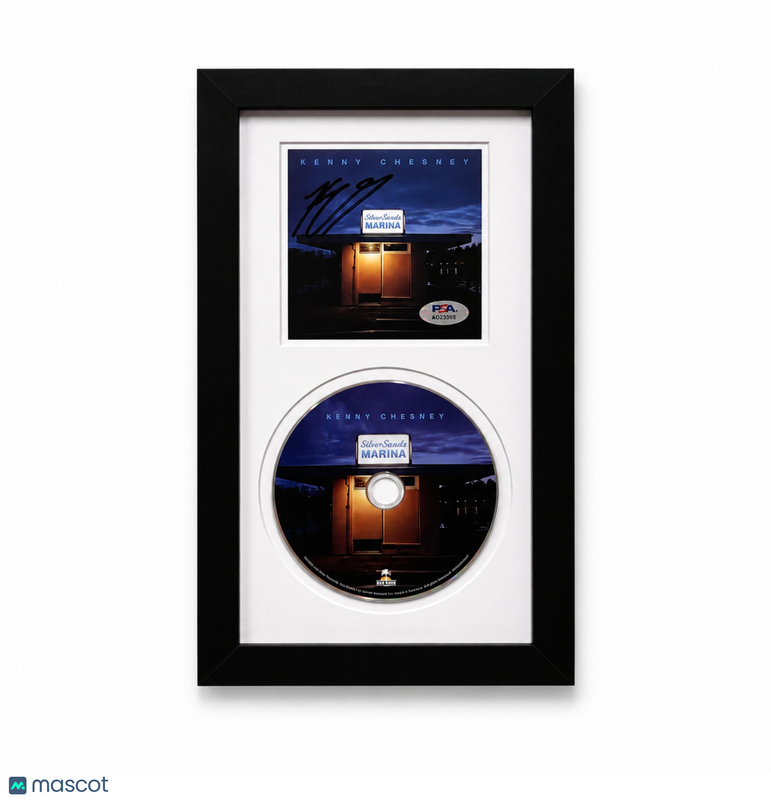 Kenny Chesney Signed Framed CD Album Silver Sands Marina PSA Autographed 13x8