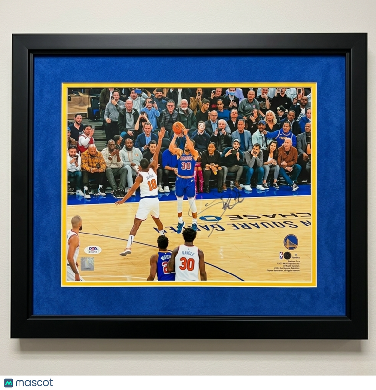 Stephen Curry Golden State Warriors Signed 11x14 Custom Framed Photo PSA