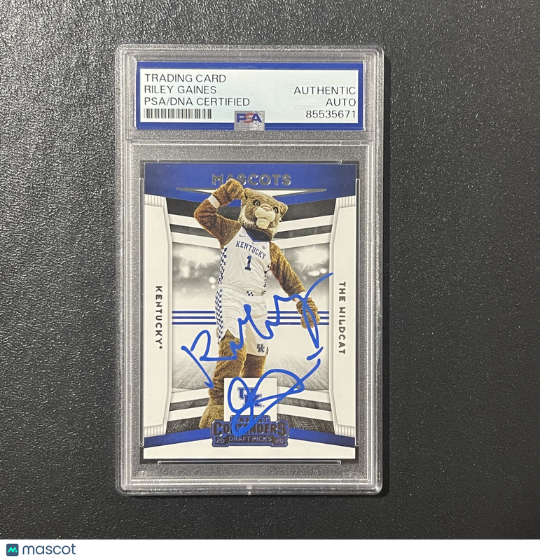 2020 Panini Contenders Draft Picks#19 Riley Gaines Signed Card Auto PSA Slabbed