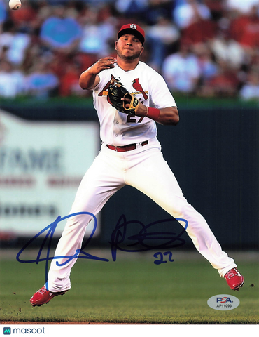 Jhonny Peralta St. Louis Cardinals Signed 8x10 Photo PSA
