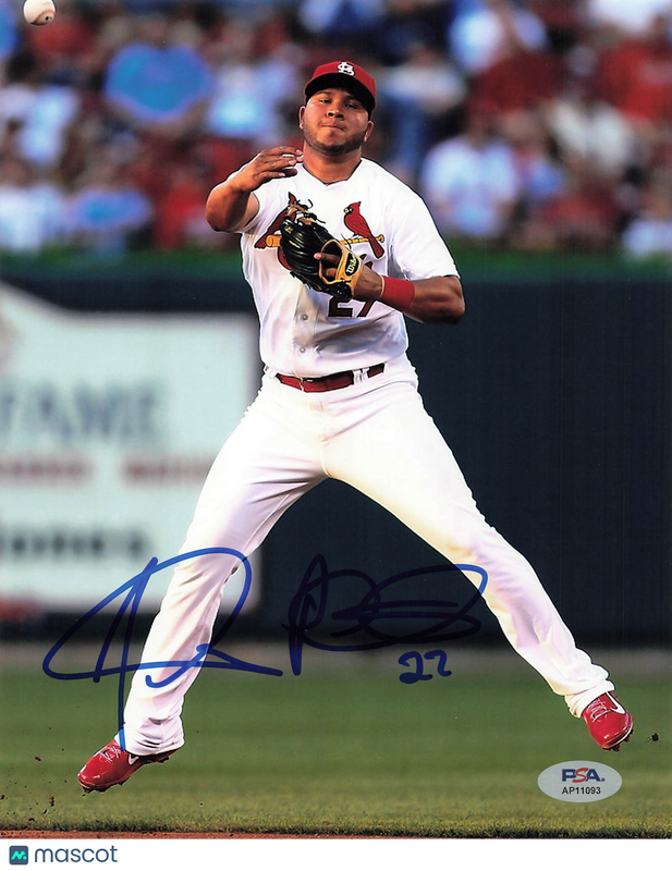 Jhonny Peralta St. Louis Cardinals Signed 8x10 Photo PSA