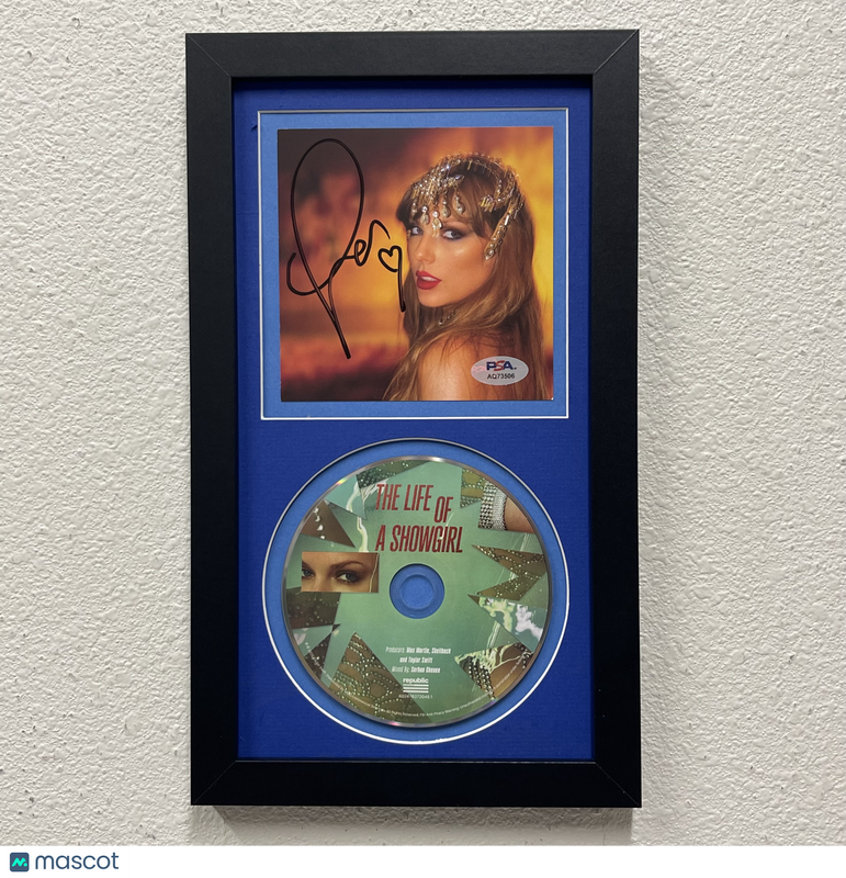 Taylor Swift signed The Life of a Showgirl Framed Display CD Album PSA Auto