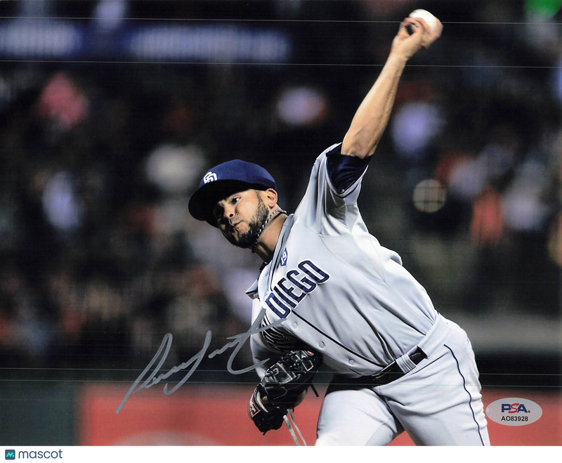 Alex Torres San Diego Padres Signed 8x10 Photo PSA