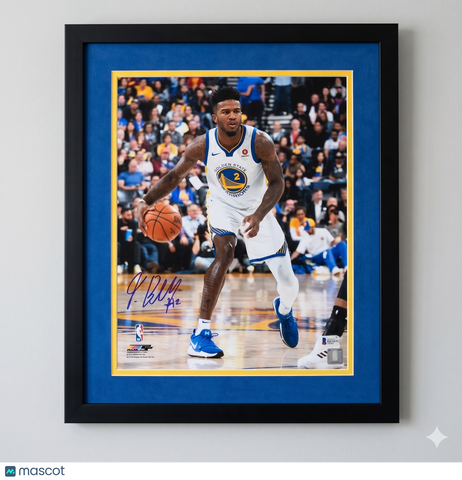 Jordan Bell Golden State Warriors Signed 11x14 Custom Framed Photo BAS