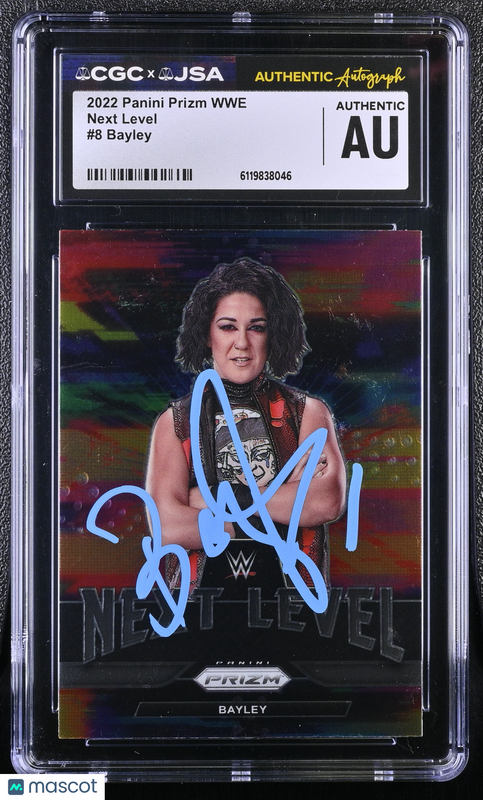 2022 Panini Prizm WWE #8 Next Level Bayley Signed Card CGC JSA Auto Auth