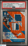 2016 Panini Unparalleled Dual Memorabilia #98 Barry Sanders Signed PSA Authentic