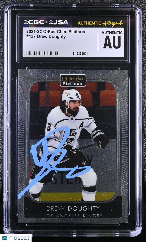 Drew Doughty 2021-22 O-Pee-Chee Platinum #137 Signed Card CGC Auth JSA Auto Auth