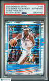 2020 Panini Dnrss Optic Target Set #143 Shai Gilgeous-Alexander signed card PSA