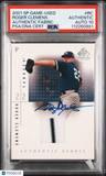 2001 SP Game-Used Authentic Fabric #RC Roger Clemens signed card PSA A Auto 10