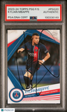 2023 Topps Paris Saint-Germain Fan Set #PSG20 Kylian Mbappe Signed Slabbed PSA