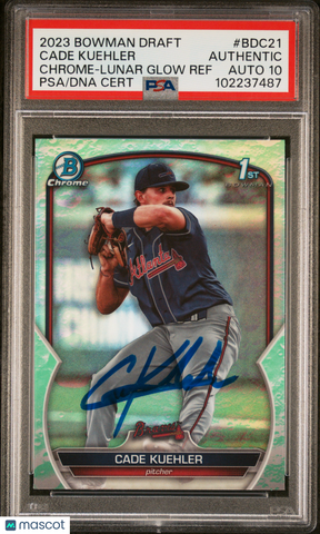 2023 Bowman Draft #BDC21 Cade Kuehler PSA A Auto 10