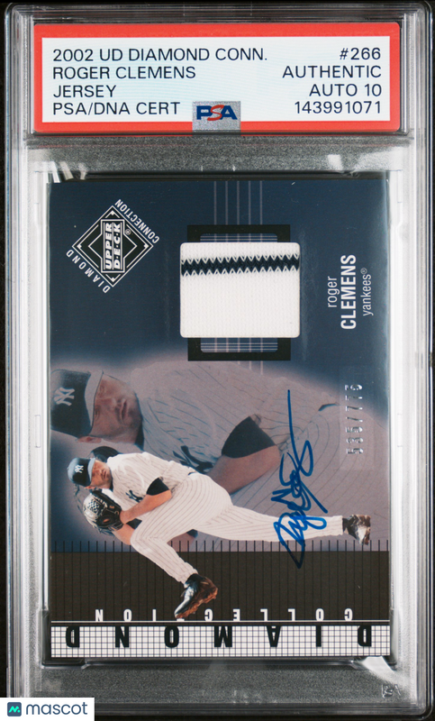 2002 Upper Deck Diamond Connection#266 Roger Clemens Signed Card Auto 10 PSA