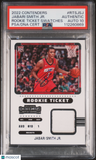 2022 Panini Cntndrs Rkie Tkt Swtch #RTSJSJ Jabari Smith JR. signed PSA A Auto 10