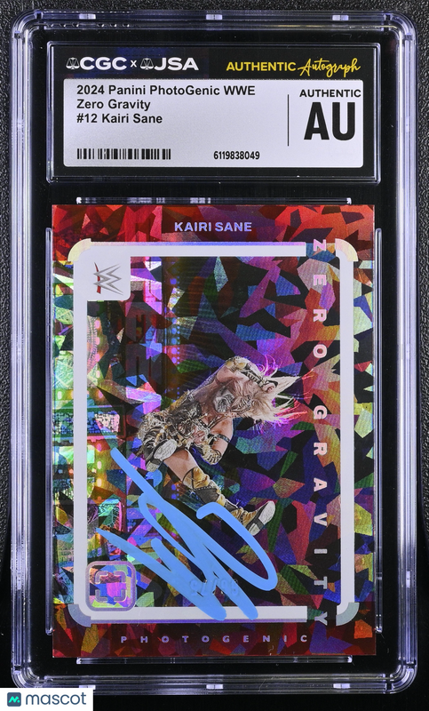 Kairi Sane 2024 Panini Photogenic WWE #12 Zero Gravity Signed Card CGC JSA Auto