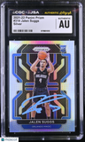 Jalen Suggs 2021-22 Panini Prizm Silver#314 Signed Card CGC AuthenJSA Auto Auth