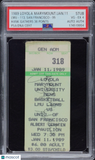 1989 Loyola Marymount Lions Hank Gathers Signed Ticket Stub 36 Points PSA 4 Auto