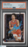2025 Topps #24 Jared Mccain Signed Card PSA A Auto 10 Autographed
