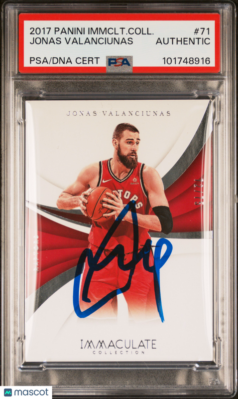2017 Panini Immaculate Collection #71 Jonas Valanciunas Signed Card PSA Auto