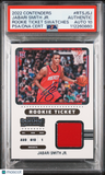 2022 Panini Contendr Rk Tckt Swtch #RTSJSJ Jabari Smith JR. signed PSA A Auto 10