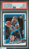 2023 Panini #212 Jett Howard Press Proof Purple 70/199 signed Card PSA 7 AUTO 10