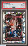 2022 Panini Prizm #228 Jabari Smith JR. Ice signed card PSA 9 Auto 10