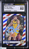 Obi Toppin 2024-25 Panini Prizm Red White & Blue#11 Signed Card CGC Auth JSA Aut