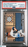 2002 Fleer Showcase Baseball's #22 Roger Clemens  Signed Card Auto 10 PSA Yankee