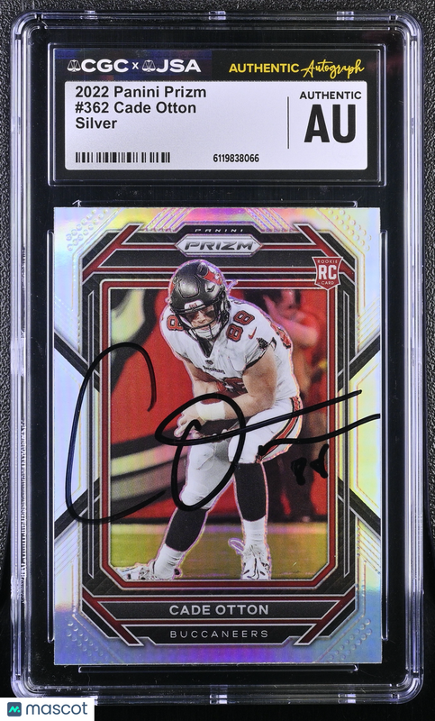 Cade Otton 2022 Panini Prizm Silver#362 Signed Card CGC Authentic JSA Auto Auth