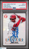 2022 Topps Pristine Pure Power #PP-6 Juan Soto signed card PSA A Auto Nationals