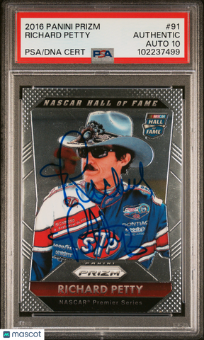 2016 Panini Prizm #91 Richard Petty PSA A Auto 10