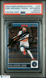 Karl-Anthony Towns 2023 Hoops Premium #275 Signed Card PSA A Auto 9 Autographed